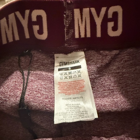 Gymshark Women's Heathered Purple Leggings - Picture 3 of 4